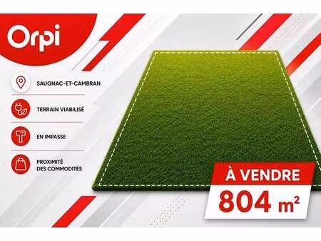 terrain constructible viabilisé à vendre