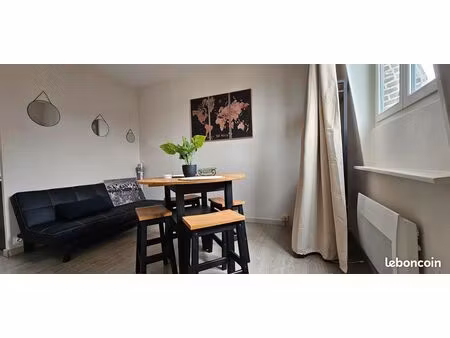 t2 meublé à louer - 31m2 - tourcoing blanc-seau - 530 cc