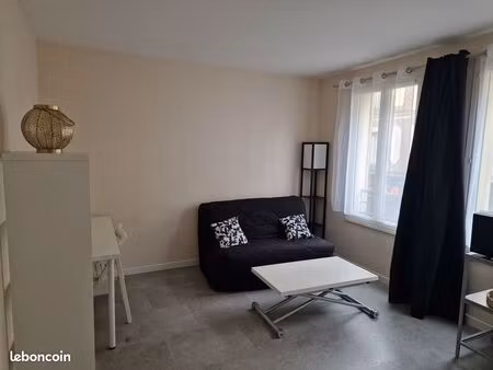 studio meublé 23m² prox chu disponible de suite