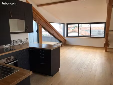 métro cusset - penthouse t4 90m2 triple expo sud/est/nord + terrasse 10m2 ciel ouvert vue 