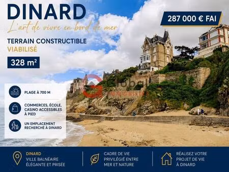 terrain constructible viabilisé à vendre
