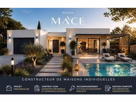 terrain avec maison neuve à vendre