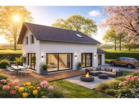 terrain avec maison neuve à vendre