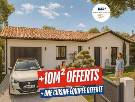 terrain avec maison neuve à vendre