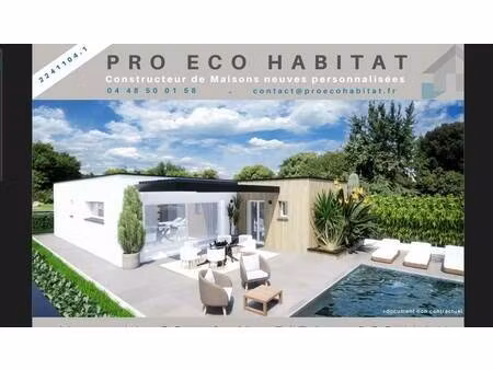 terrain avec maison neuve à vendre