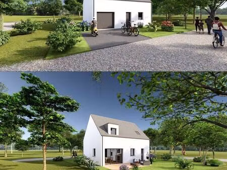 terrain avec maison neuve à vendre