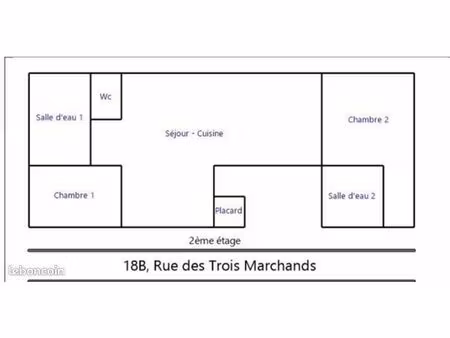 t3 quartier st nicolas avec garage