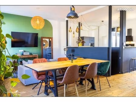 location meublée appartement t3 la rochelle - terrasse - vue vieuxport