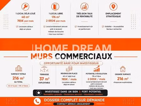 locaux/biens immobiliers