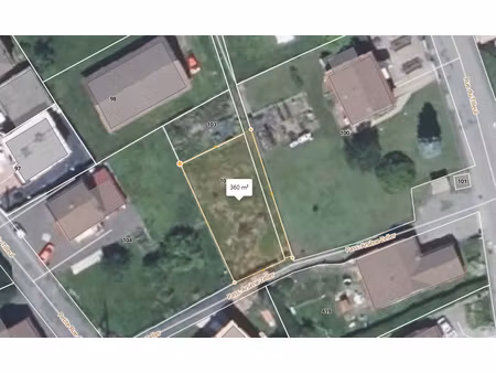 en exclusivité terrain constructible au calme giromagny