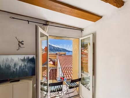charmant studio avec balcon et vue mer - menton vieille ville