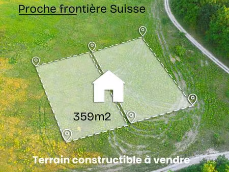 terrain constructible avec vue mont blanc à deux pas de genève