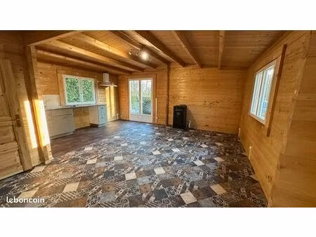chalet en bois 2 chambres 60 m²