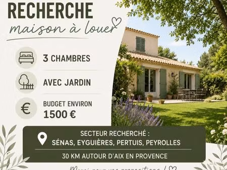 recherche maison à louer