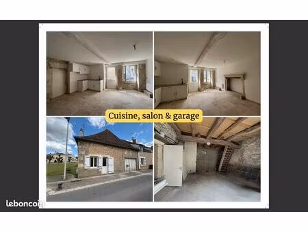 à louer – maison de plain-pied rénovée avec garage – saint-germain (86)