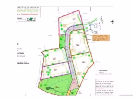 vente terrain 1000 m² à villeneuve-les-avignon (30400)  380 000 €