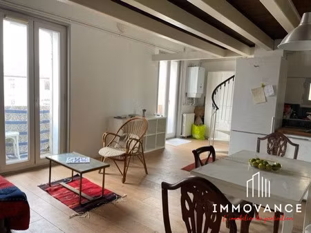 appartement meublé 3 pieces de 57 m2 en duplex au 3ème et dern