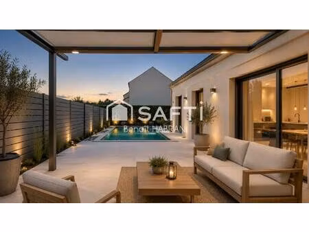 maison 193m2  8 pièces 5 chambres  piscine chauffée