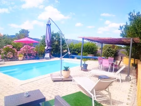 villa coup de cœur 155 m2 + piscine + vue dégagée + 1 290 m² de terrain avec puits !!