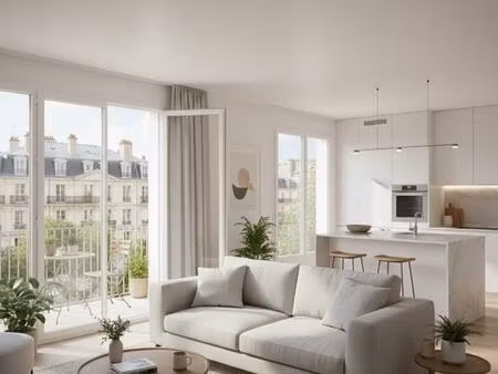**rare: 3 pièces avec balcon mairie de clichy**