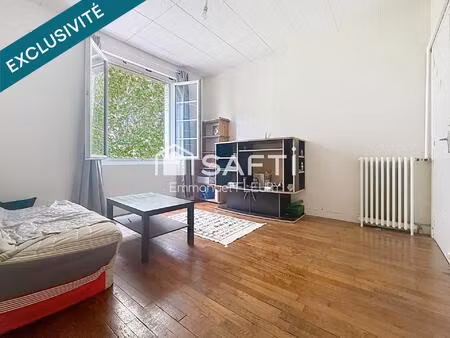 quartier république – spacieux t2 à rafraîchir