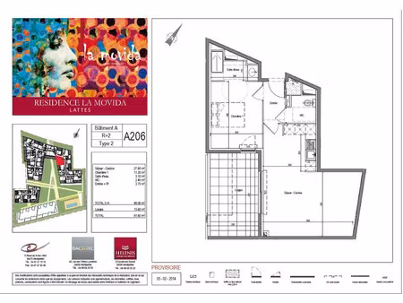 location meublée appartement 2 pièces 48 m² à lattes (34970)  940 €