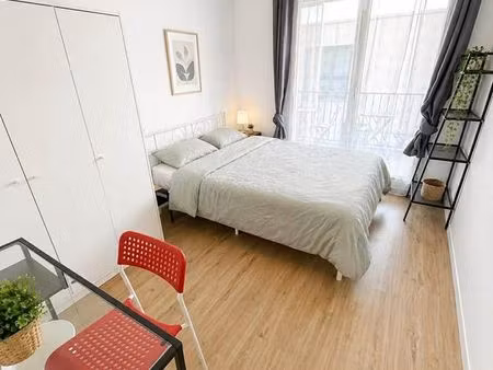 location en coioc disponible . bon quartier st maurice  métro  équipée  internet . apl ok