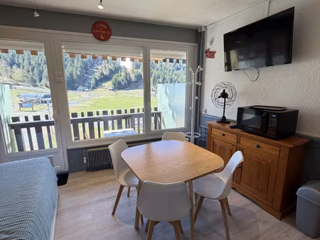 studio balcon vue pistes