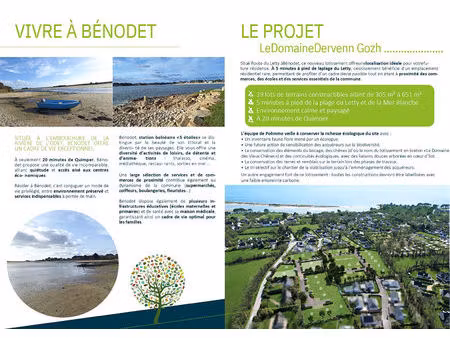terrain benodet 634 m²