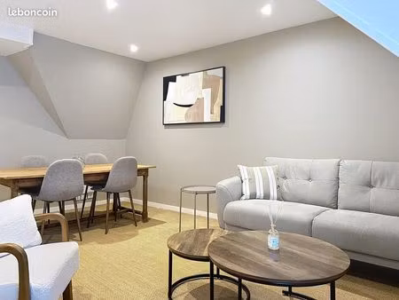 charmant t3 duplex meublé – 2 chambres – hypercentre historique de rouen - quartier calme 
