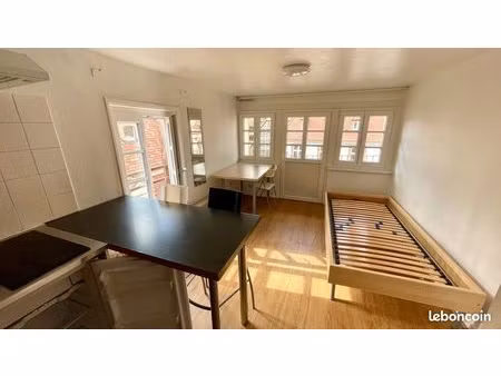 strasbourg centre tram porte de l'hôpital 17 m² + balcon