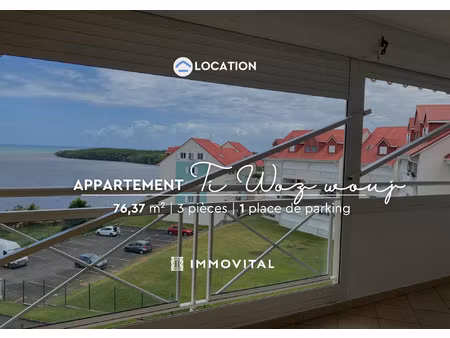appartement t3 en duplex à louer avec splendide vue mer déga