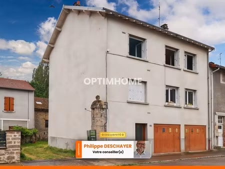 immeuble de rapport à vendre à chateauponsac (haute-vienne) - 2 appartements type f3 - 4 g