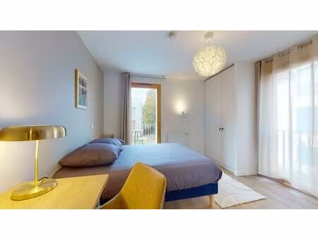 t1 meublé et neuf en coliving avec balcon