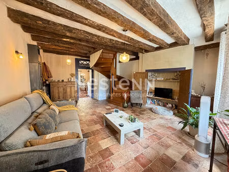 vente charmante maison de village de 55 m² rénovée à saint-christophe-sur-le-nais (37370)