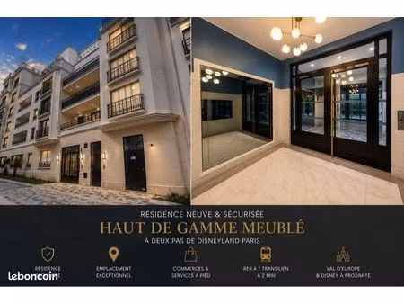 magnifique t2 meublé premium – chessy disney