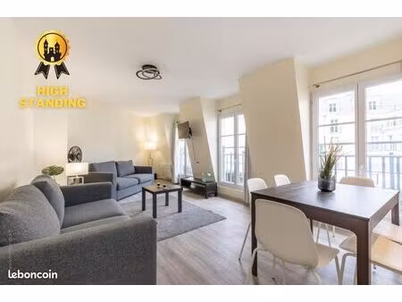 appartement meublé 2 pièces 48m² - immeuble soigné - ascenseur - parking inclus