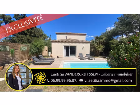 a vendre villa t6 de 151 m2 avec piscine et garage moux