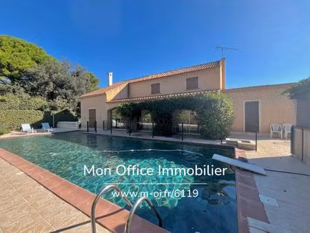 référence : 6119-pba. - maison de 220 m2 sur 1200 m2 de terrain sausset les pins