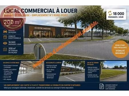 location commerce plaisance du touch 31830 200m²