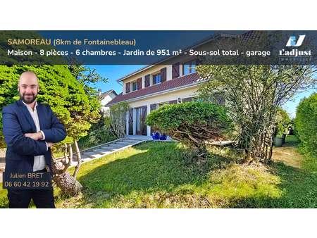 samoreau maison avec 6 chambres  terrain clos sans vis à vis  rénovation haut de gamme : v