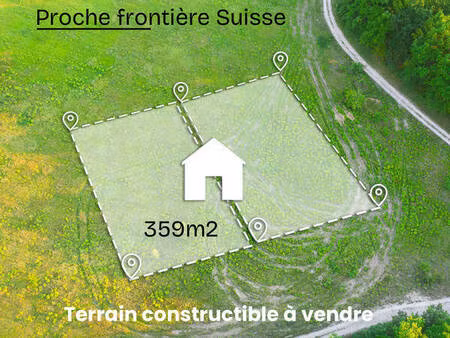terrain constructible avec vue mont blanc à deux pas de genève