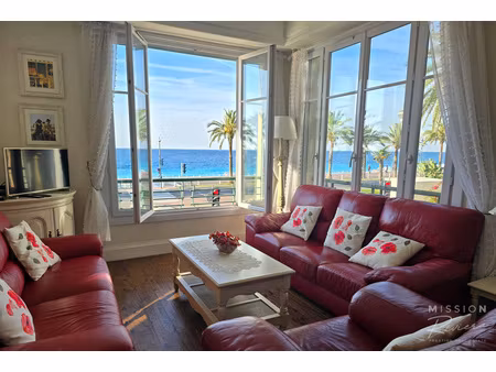 appartement de deux chambres avec vue mer sur la promenade des anglais