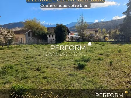 achat terrain 982m² champ sur drac 38560