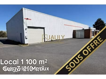 vente entrepôt meaux 77100 1100m²