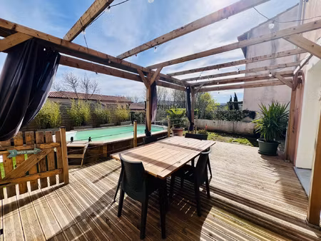 vente villa t4 de 90m2 avec piscine sur un terrain de 206m2