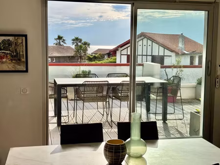 vente appartement 3 pièces 82m2 biarritz 64200 - 945000 € - surface privée