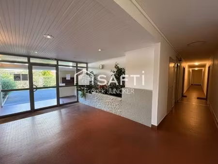 appartement t2 rez-de-chaussée cave + parking proche caen.