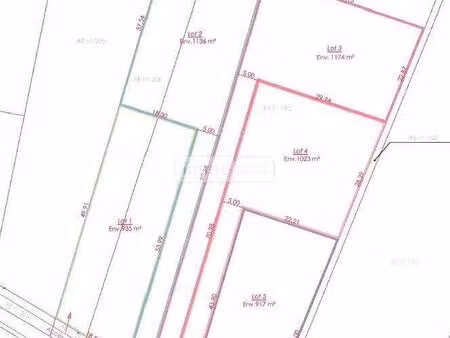 terrain constructible viabilisé à vendre