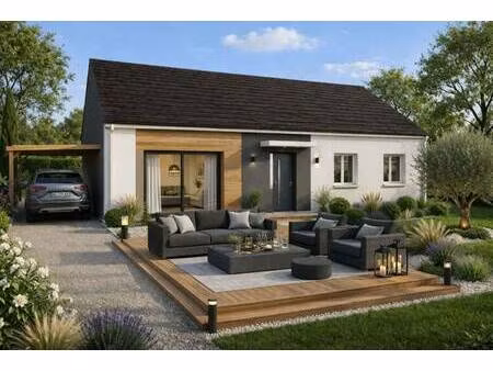 terrain avec maison neuve à vendre